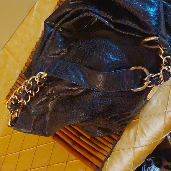 Dana Buchman ladies snake skin print bag - Picture 5 of 8